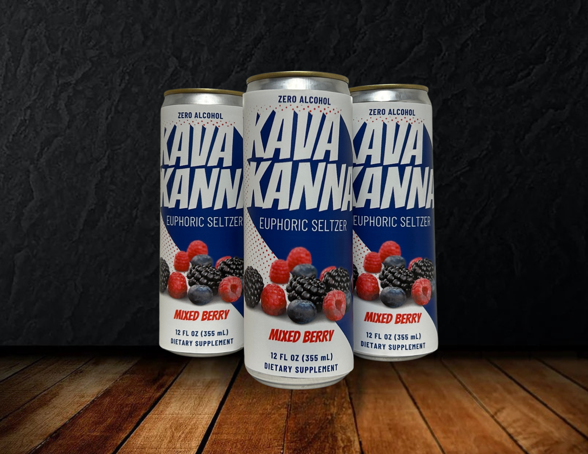 KAVA KANNA Mixed Berry Euphoric Seltzer - (1 12oz Can