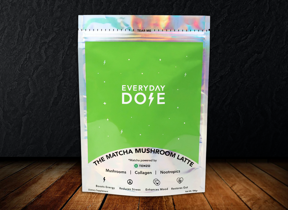 Everyday Dose • The Matcha Mushroom Latte • 30 Serving Dose Bag
