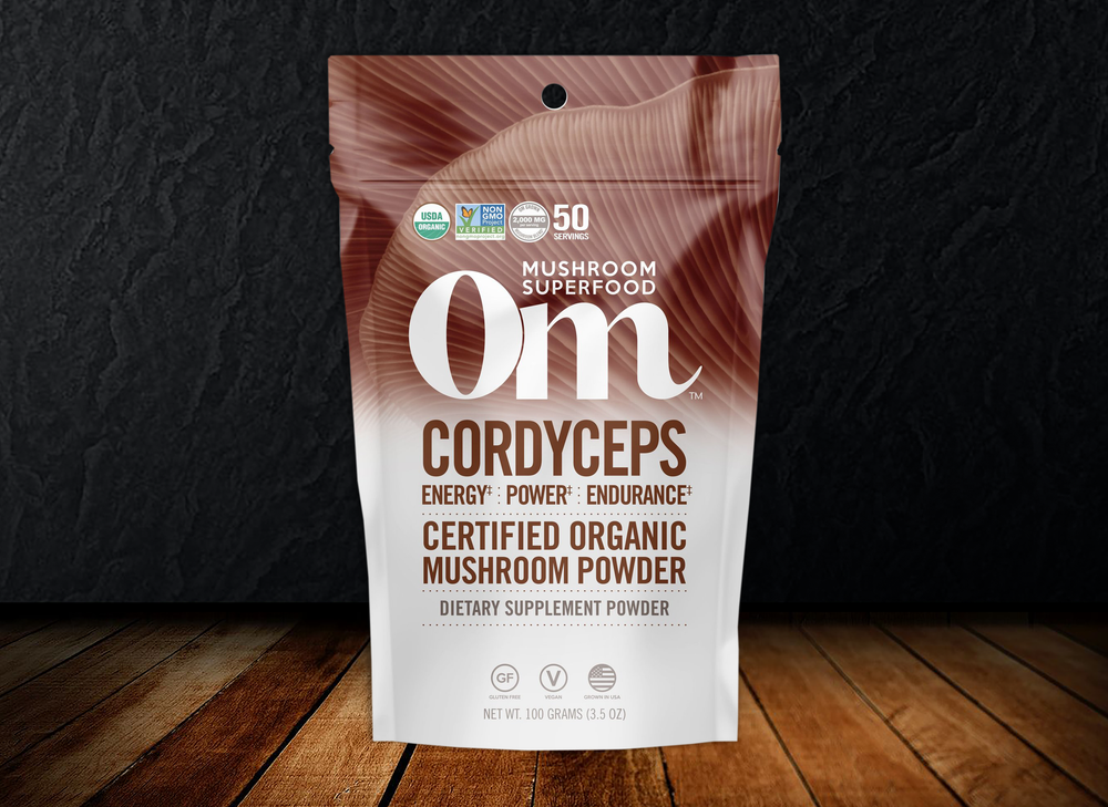 Om - Cordyceps Organic Mushroom Powder Energy. Power. Endurance.‡