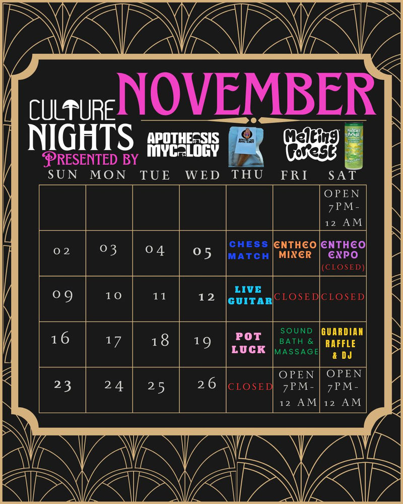 Culture Nights November Schedule