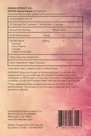 
                  
                    Kanna Dailies DESIRE 20 capsules
                  
                