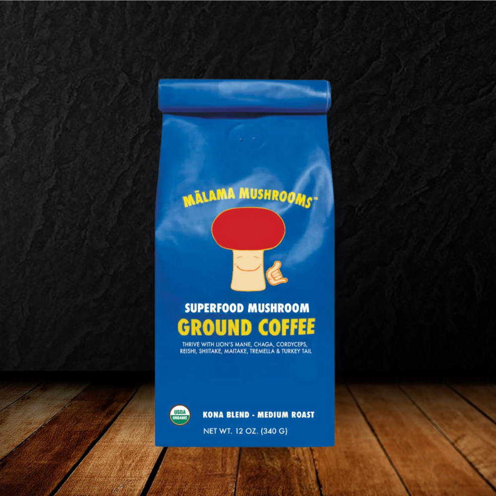 Mālama Mushrooms - Mushroom Coffee: Organic Kona Blend