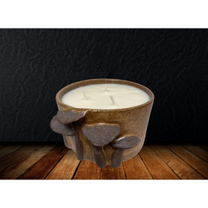 
                  
                    Handmade Ceramic Mushroom Candle Sandalwood x Champaka Scented
                  
                