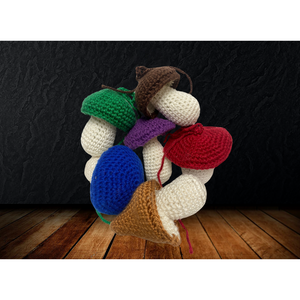 
                  
                    Handmade Mushroom Crochets
                  
                