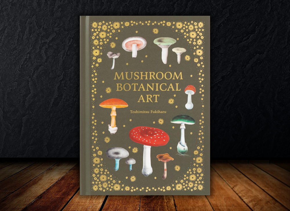 Mushroom Botanical Art Book by Toshimitsu Fukiharu