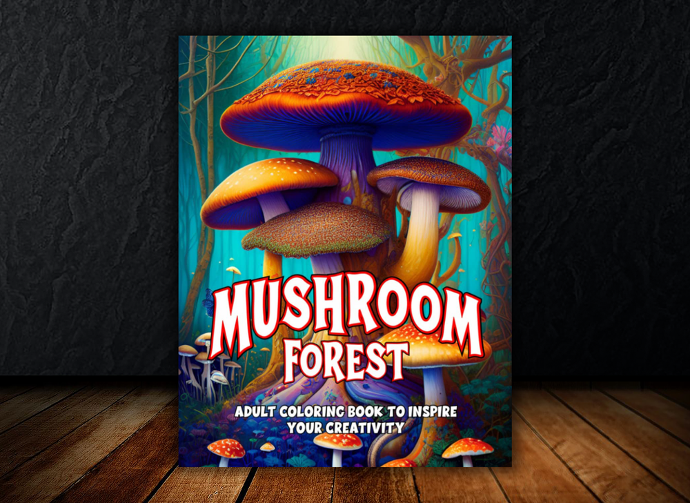 Mushroom Forest Coloring Book