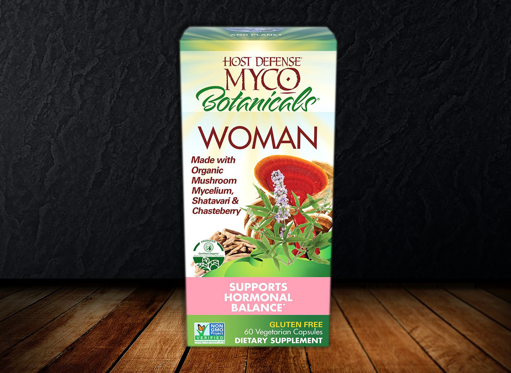Host Defense - MycoBotanicals Woman - Mushroom and Herb Support for Hormonal Balance (60 Count)