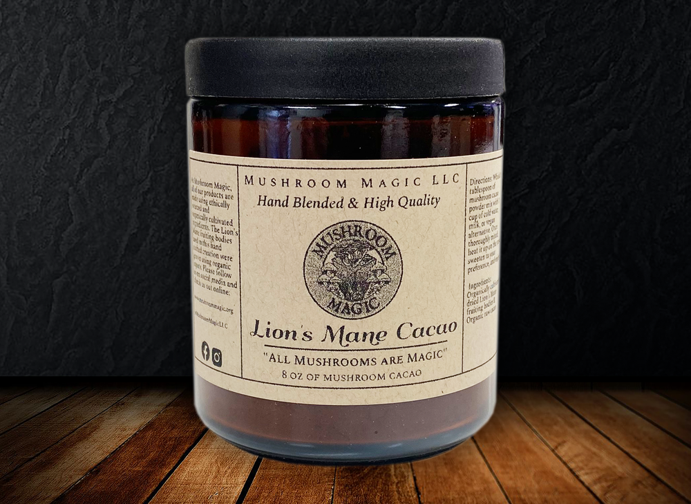 Organic Lion’s mane Raw Cacao | Mushroom Magic | 8oz