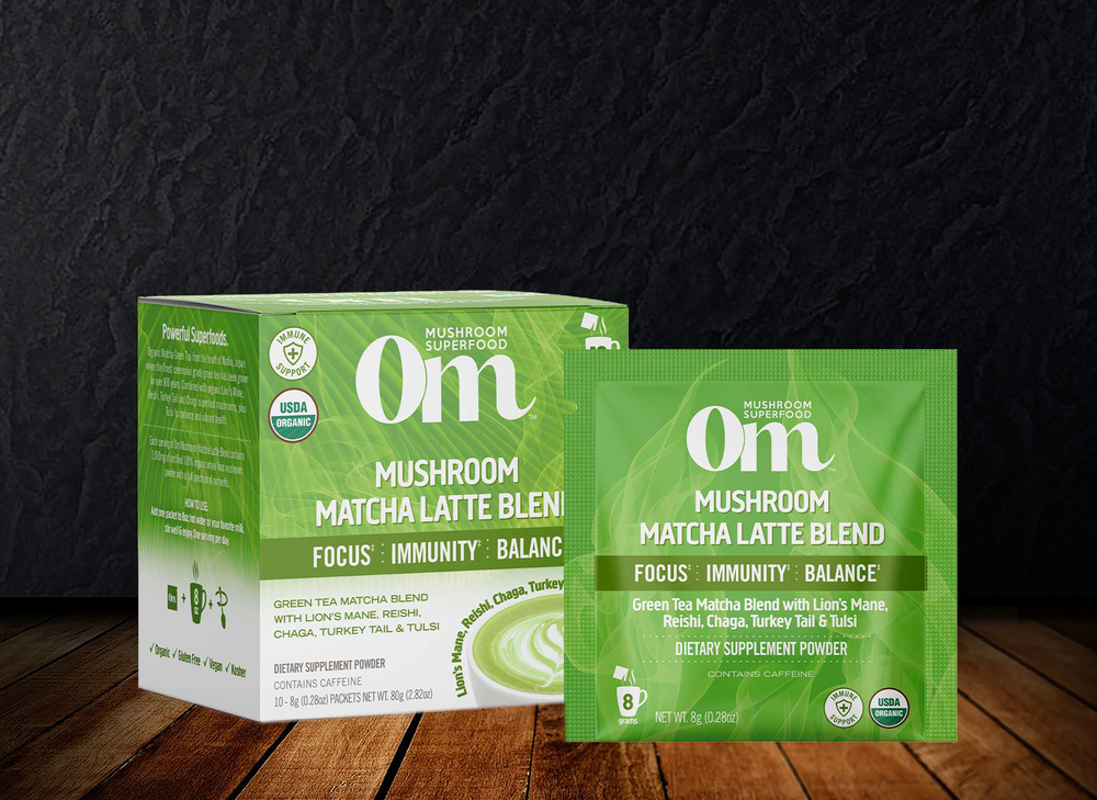 Om - Matcha Latte Blend Organic Mushroom Hot Drink Focus. Immunity. Balance.‡