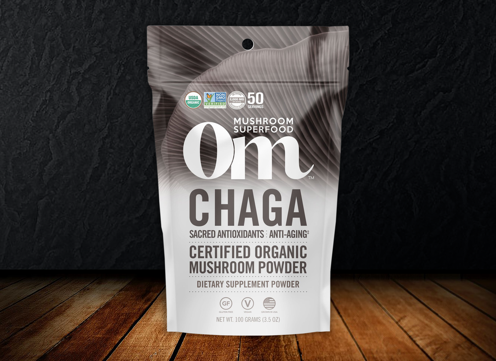 Om - Chaga Organic Mushroom Powder Sacred Antioxidants + Anti-aging‡