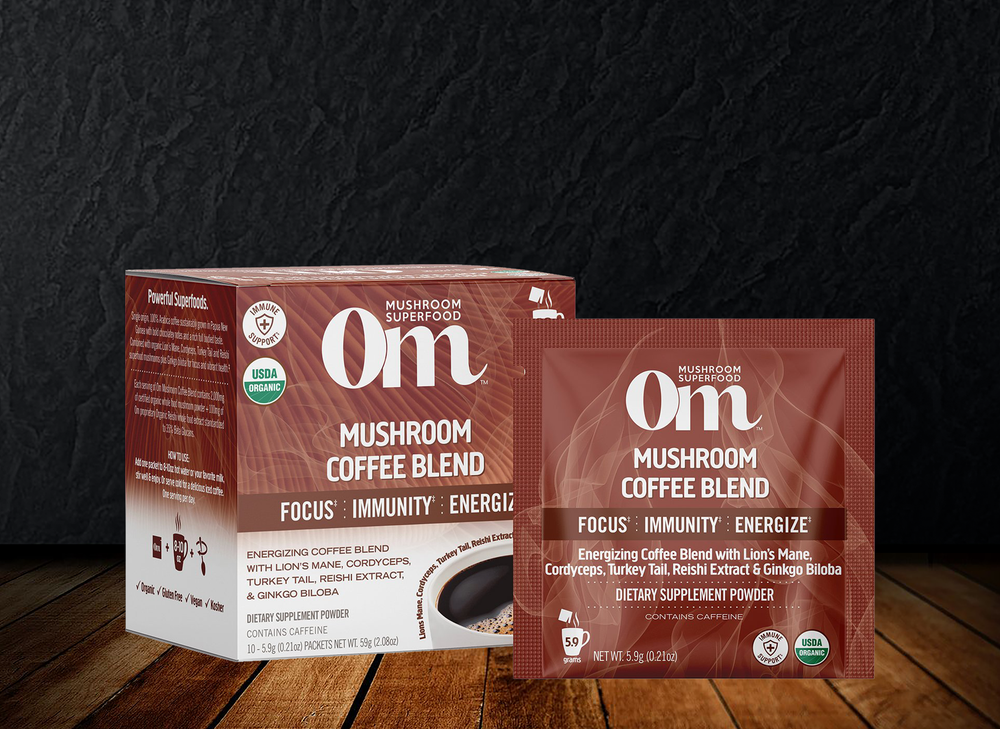 Om - Coffee Blend Organic Mushroom Hot Drink Focus. Immunity. Energize.‡