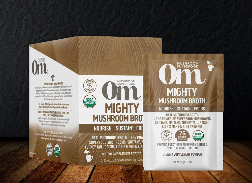 Om - Mushroom Broth Organic Mushroom Mighty Broth Nourish. Sustain. Focus.‡